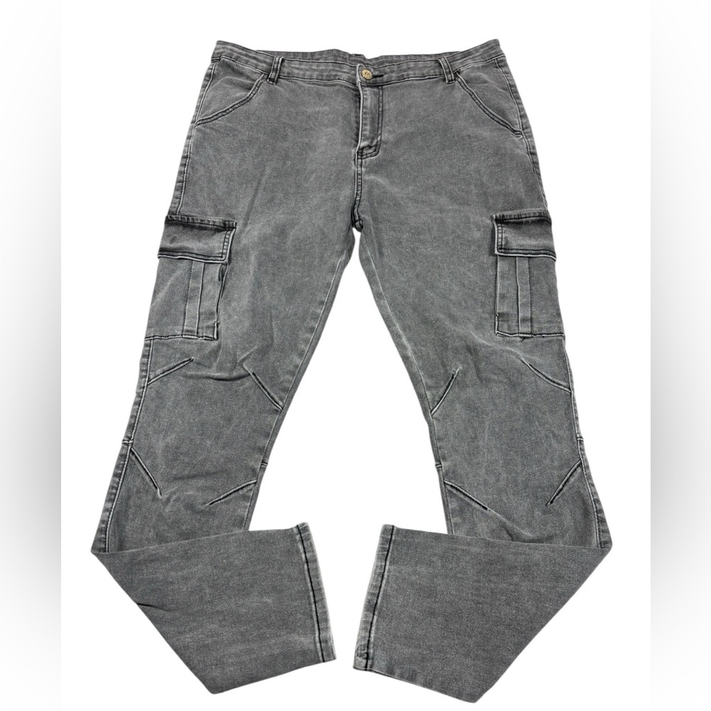 Hungson gray cargo jeans 36/30